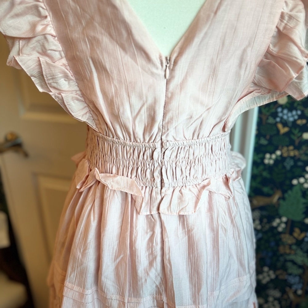 TCEC Light Pink Ruffled Midi Dress - Picture 7 of 9